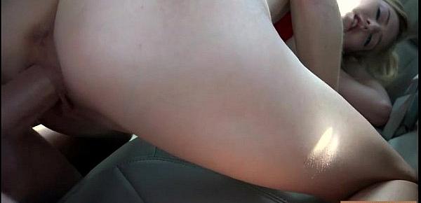  Big natural tits Mila Evans fucked hard in the car for free